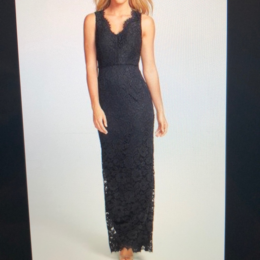 Adrianna Papell Black Lace sleeveless dress NWOT